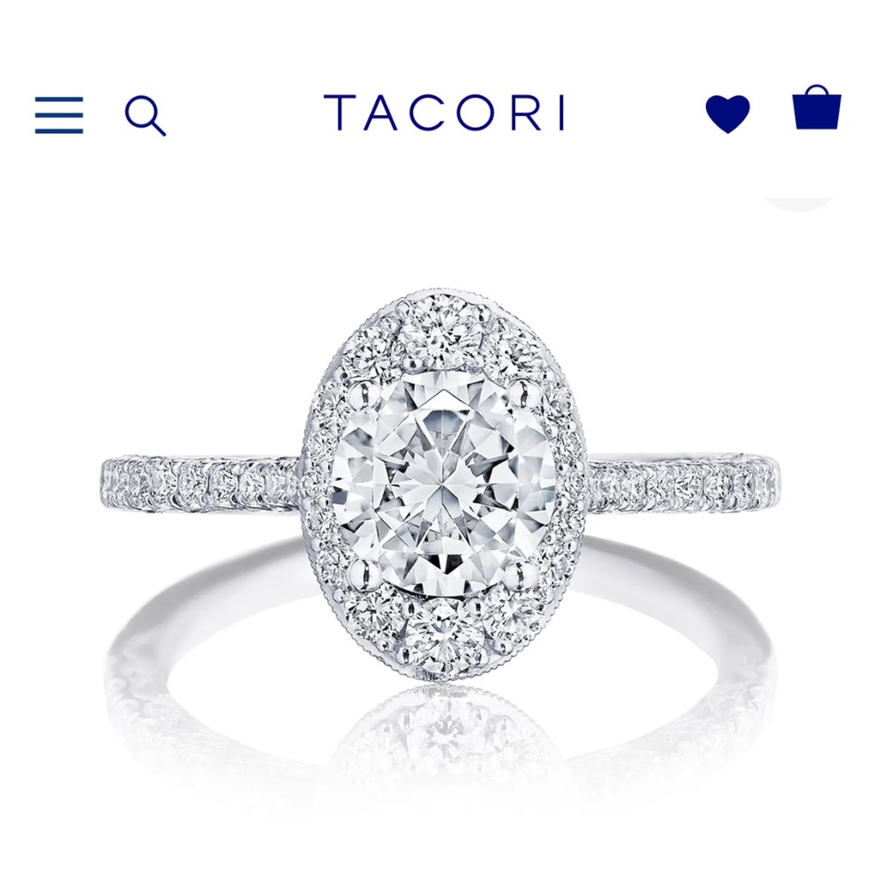 Tacori round bloom engagement ring